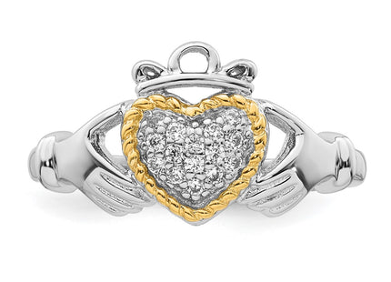 Silver/14k Two-Tone Rings Style QR7706 - Classique Jewelry Inc.