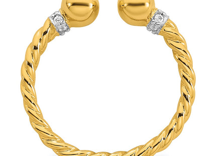 SS/Gold Plated Rings Style QR7709GP - Classique Jewelry Inc.