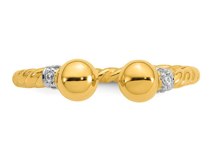 SS/Gold Plated Rings Style QR7709GP - Classique Jewelry Inc.