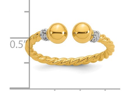 SS/Gold Plated Rings Style QR7709GP - Classique Jewelry Inc.