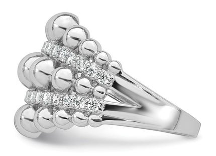 Sterling Silver Rings Style QR7714 - Classique Jewelry Inc.