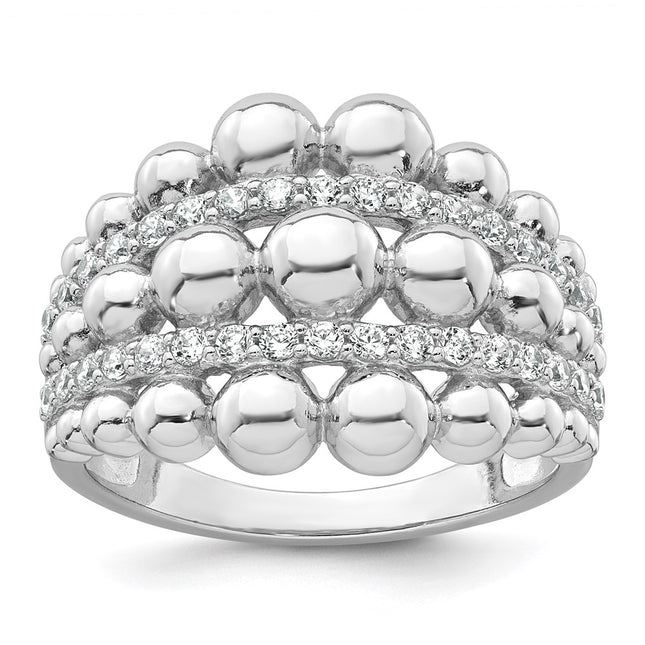 Sterling Silver Rings Style QR7714 - Classique Jewelry Inc.