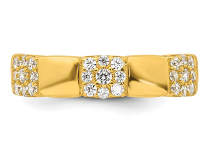 Sterling Silver Rings Style QR7725GP - Classique Jewelry Inc.