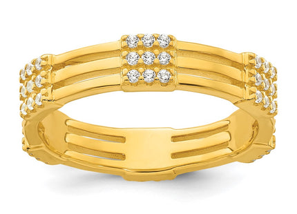 Sterling Silver Rings Style QR7729 - Classique Jewelry Inc.