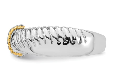 Silver/14k Two-Tone Rings Style QR7733 - Classique Jewelry Inc.