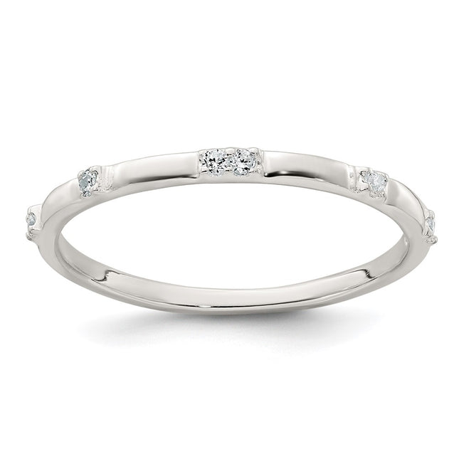 Sterling Silver Rings Style QR7734 - Classique Jewelry Inc.