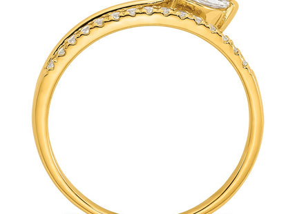 SS/Gold Plated Rings Style QR7736GP - Classique Jewelry Inc.