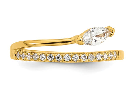 SS/Gold Plated Rings Style QR7736GP - Classique Jewelry Inc.