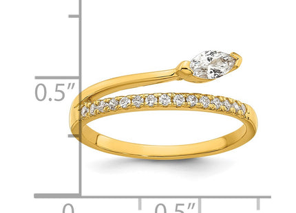 SS/Gold Plated Rings Style QR7736GP - Classique Jewelry Inc.
