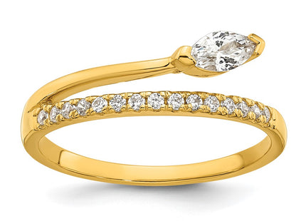 SS/Gold Plated Rings Style QR7736GP - Classique Jewelry Inc.