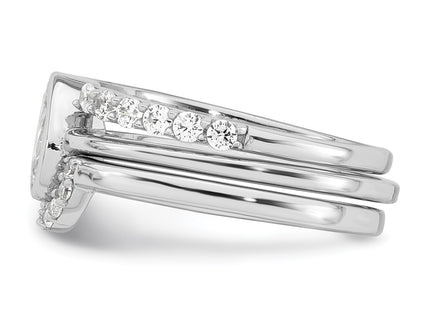 Sterling Silver Rings Style QR7738 - Classique Jewelry Inc.