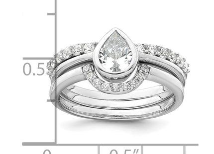 Sterling Silver Rings Style QR7738 - Classique Jewelry Inc.