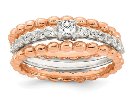 Sterling Silver Rings Style QR7739 - Classique Jewelry Inc.