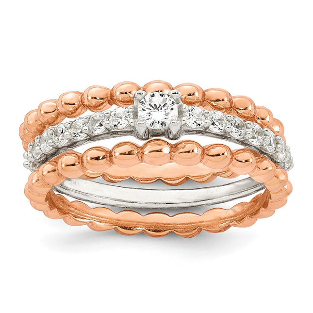 Sterling Silver Rings Style QR7739 - Classique Jewelry Inc.