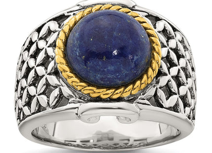 Sterling silver lapis ring