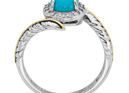 Silver/14k Two-Tone Rings Style QR7748 - Classique Jewelry Inc.