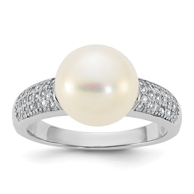 Sterling silver cubic zirconia ring