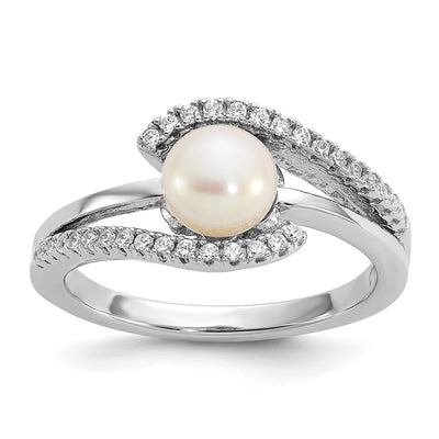 Sterling silver cubic zirconia ring