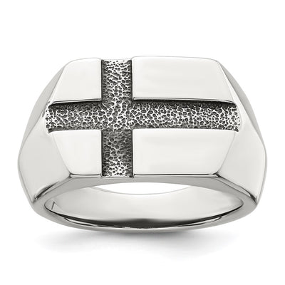 Sterling silver cross ring