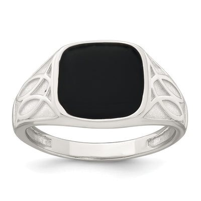 Sterling silver signet ring