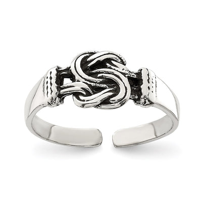 Sterling silver knot ring