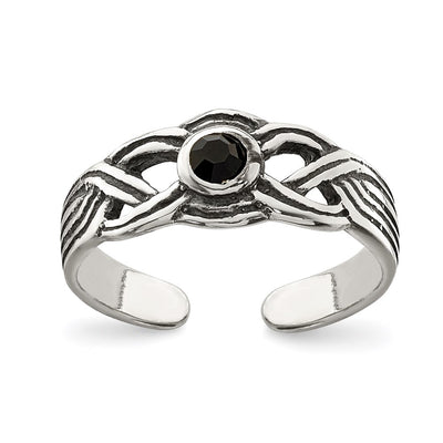 Sterling silver cubic zirconia ring