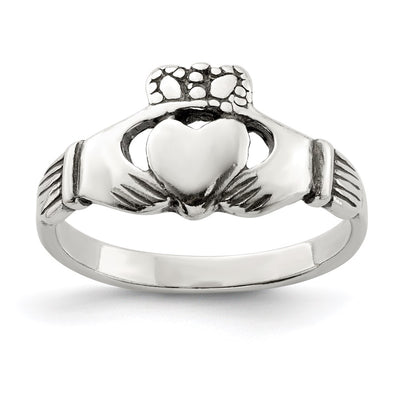 Sterling silver claddagh ring