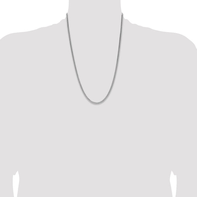 Sterling Silver Domed Curb Chain