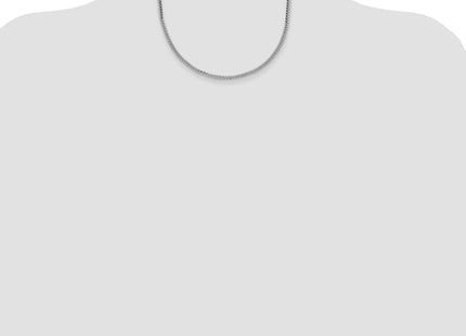Sterling Silver Rhodium-plated Domed Curb Chain