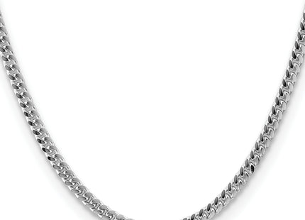 Sterling Silver Domed w/ Side D/C Curb Chain, 16 x 4mm