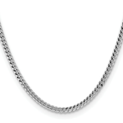 Sterling Silver Domed w/ Side D/C Curb Chain, 16 x 4mm