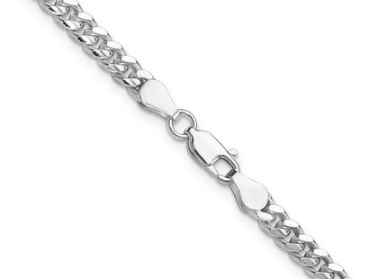 Sterling Silver Domed w/ Side D/C Curb Chain, 16 x 4mm