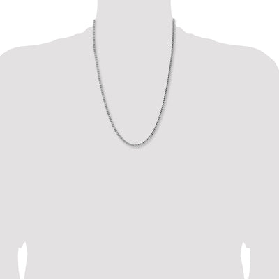 Sterling Silver Domed w/ Side D/C Curb Chain, 24 x 4mm