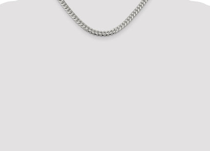 Sterling Silver Domed w/ Side D/C Curb Chain (Style QRC180-16)
