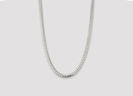 Sterling Silver Domed w/ Side D/C Curb Chain (Style QRC200-26)