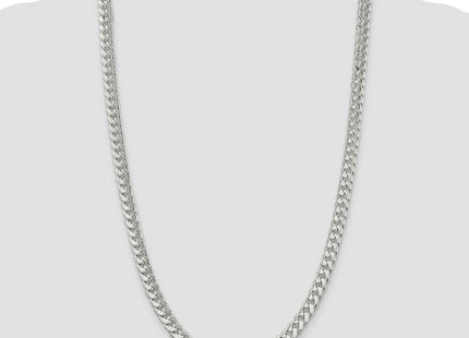 Sterling Silver Domed w/ Side D/C Curb Chain (Style QRC220-26)