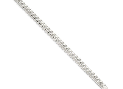 Sterling Silver Domed w/ Side D/C Curb Bracelet