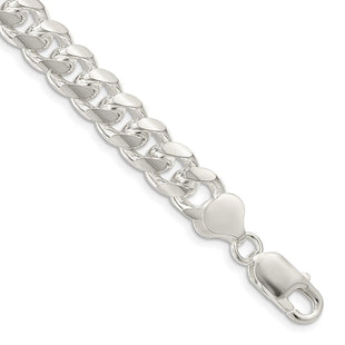 Sterling Silver Domed w/ Side D/C Curb Chain (Style QRC240-8)