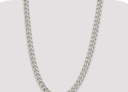 Sterling Silver Domed w/ Side D/C Curb Chain (Style QRC300-26)