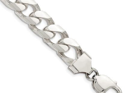 Sterling Silver Domed w/ Side D/C Curb Chain (Style QRC350-8)