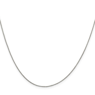 Sterling Silver . Round Franco Chain w/2in ext.