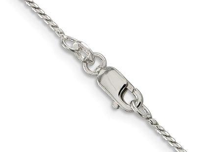Sterling silver franco link chain, another view