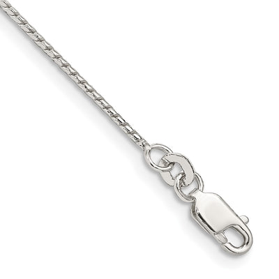 Sterling Silver Round Franco Chain, 9 x 1mm
