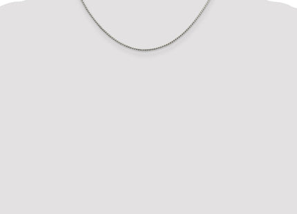 Sterling silver franco link chain, further view