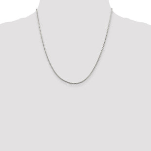 Sterling Silver Round Franco Chain (Style QRF080-20)