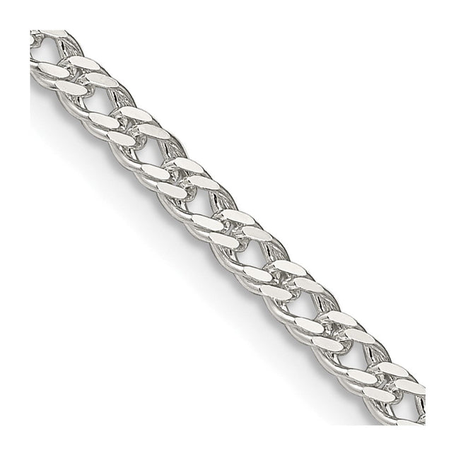 Sterling Silver Rambo Bracelet, 7 x 3.3mm