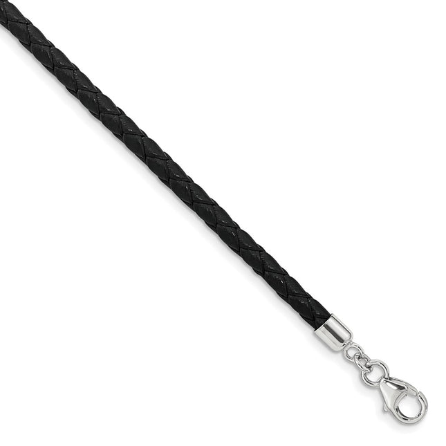 Sterling Silver Bracelets Style QRS4049BLK - Classique Jewelry Inc.