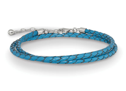 Sterling Silver Bracelets Style QRS4049BLUE - Classique Jewelry Inc.