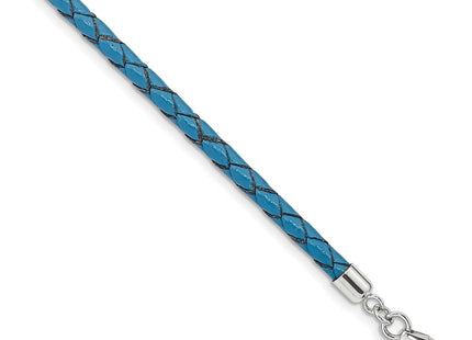 Sterling Silver Bracelets Style QRS4049BLUE - Classique Jewelry Inc.