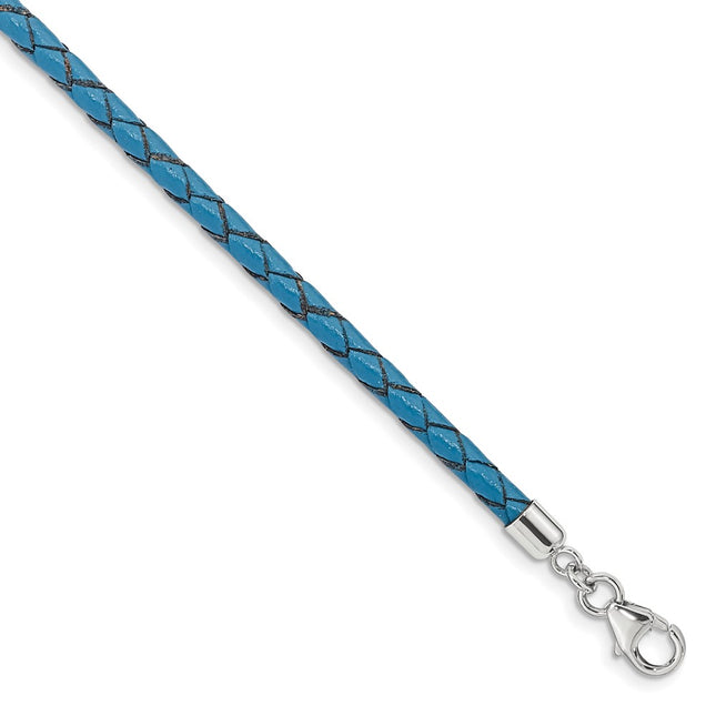 Sterling Silver Bracelets Style QRS4049BLUE - Classique Jewelry Inc.